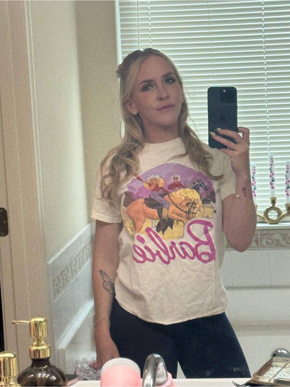 Barbie Graphic Cream Tee
